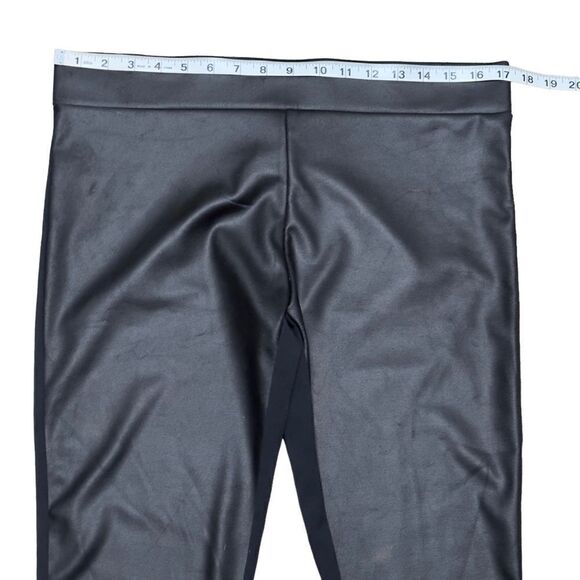 Matty M Black Shiny Front Leggings XLARGE - Picture 7 of 11
